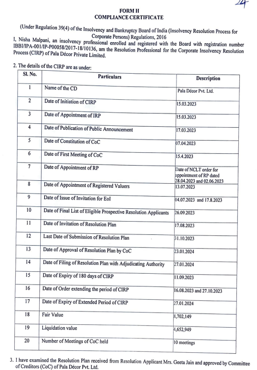Exhibit reproduced from the original judgment
