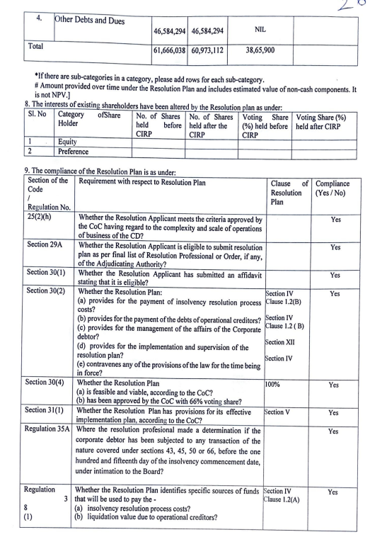 Exhibit reproduced from the original judgment