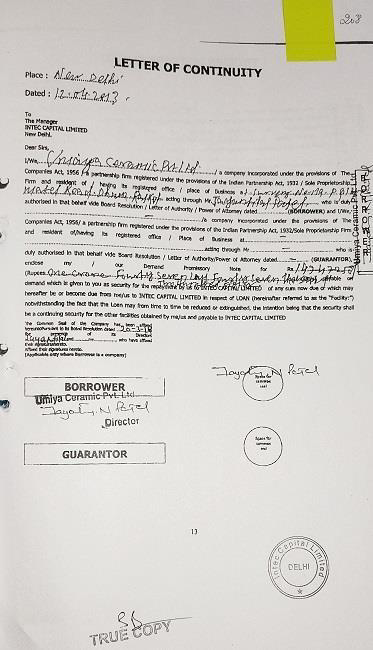 Exhibit reproduced from the original judgment