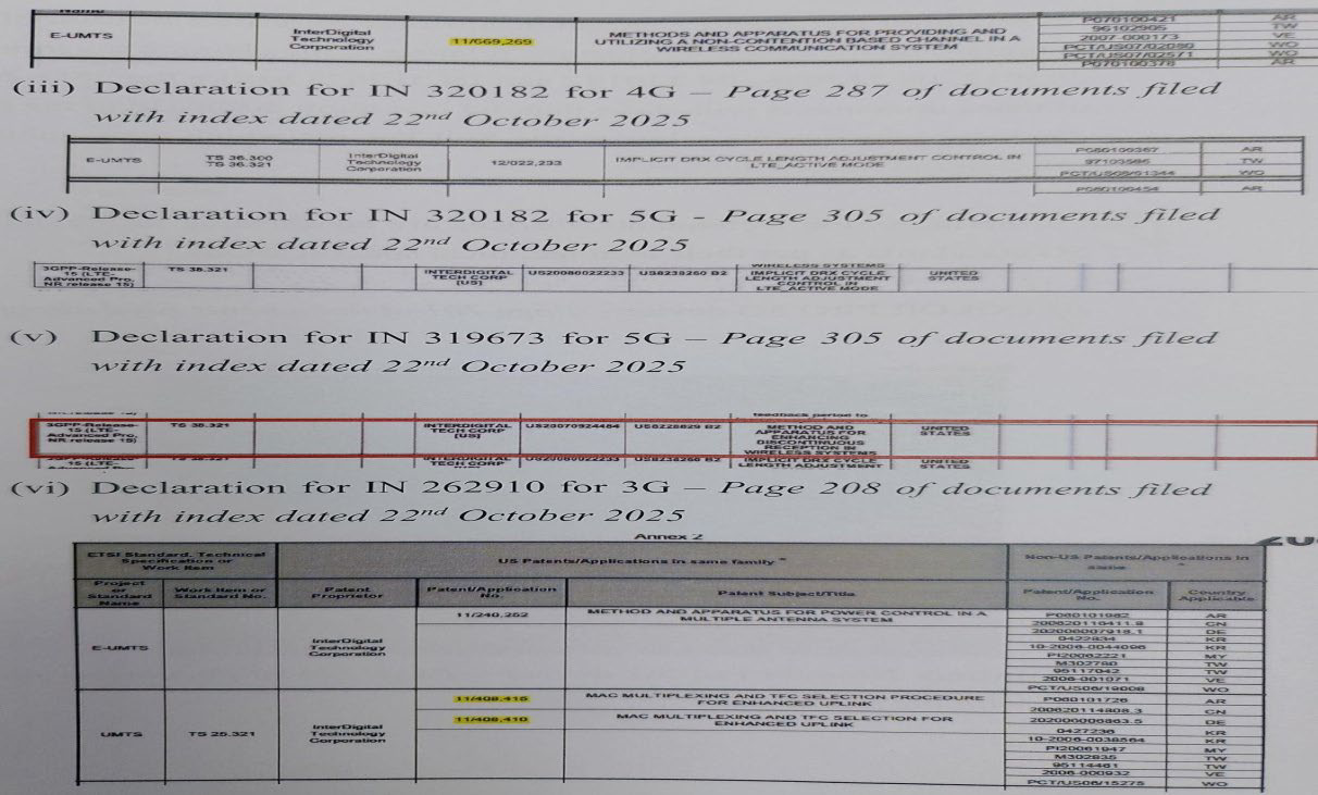 Exhibit reproduced from the original judgment