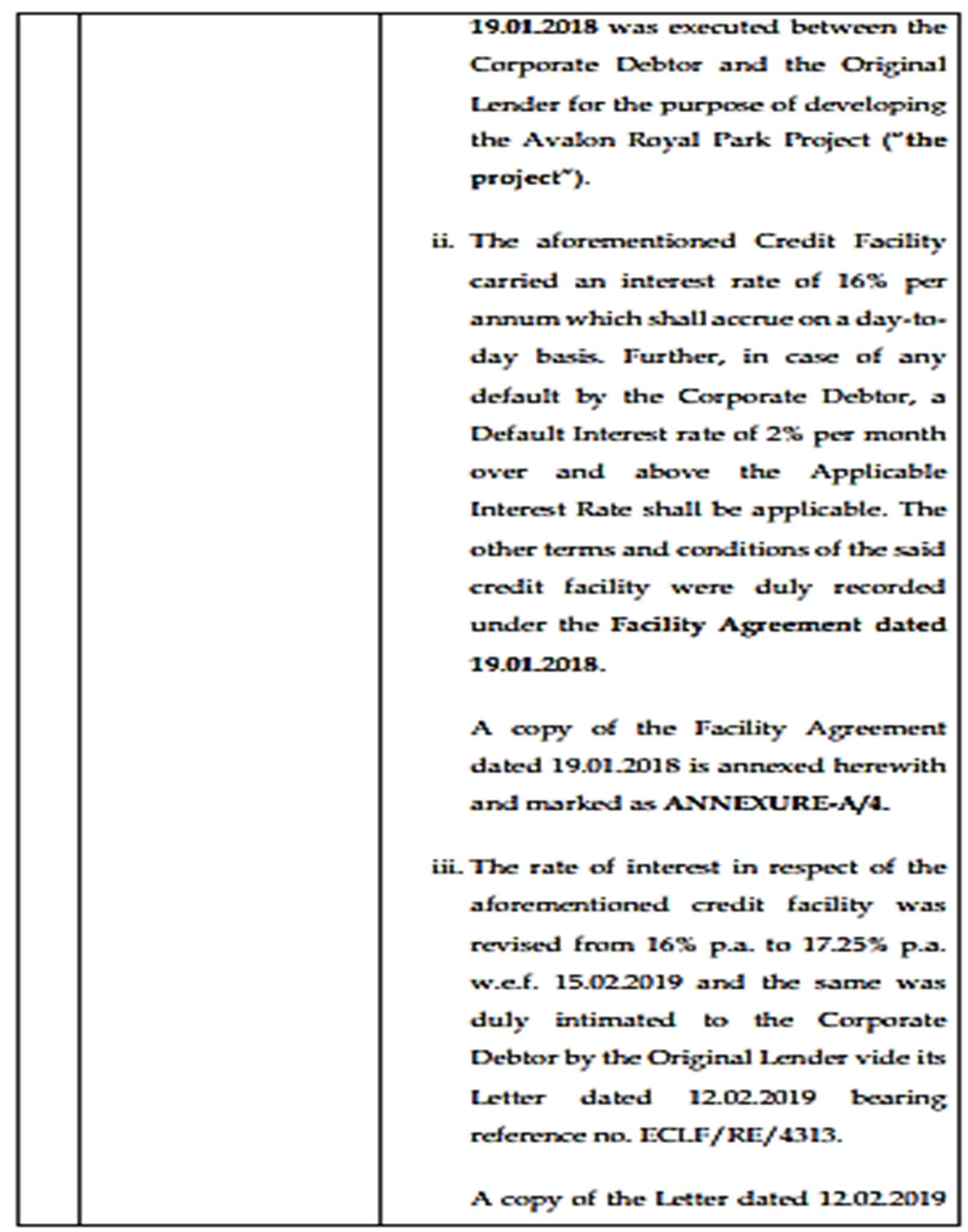 Exhibit reproduced from the original judgment