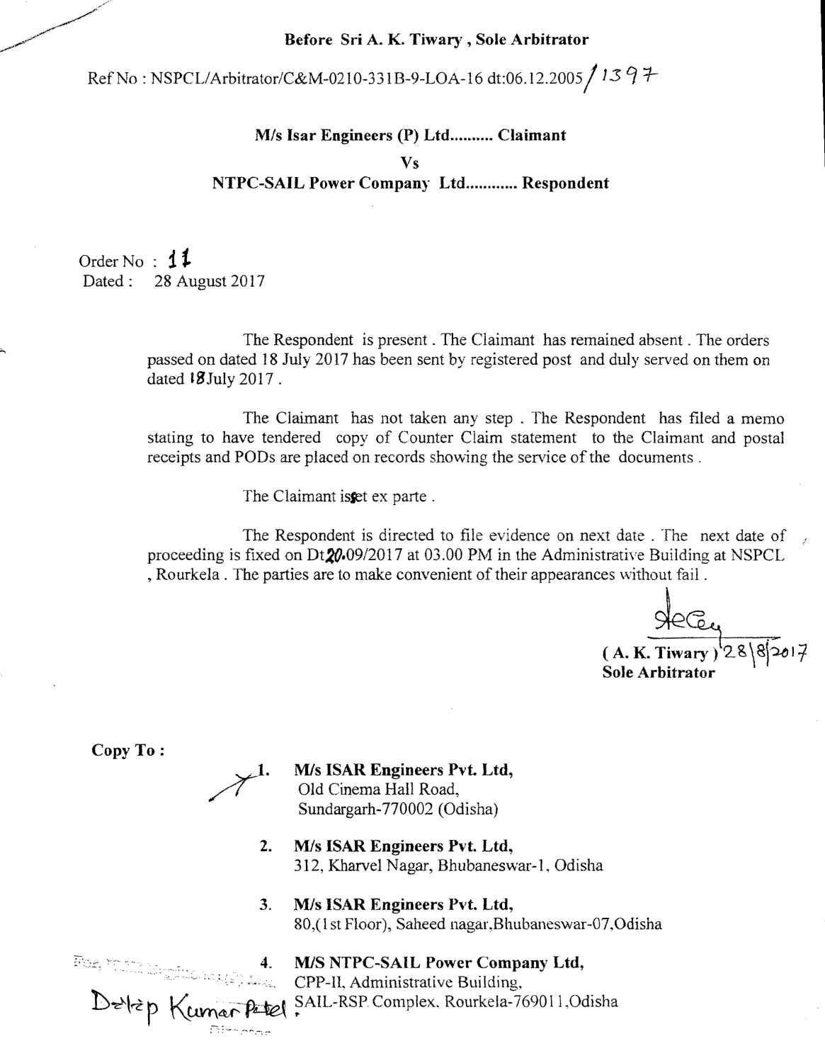 Exhibit reproduced from the original judgment