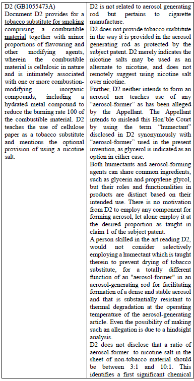 Exhibit reproduced from the original judgment