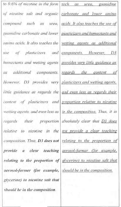 Exhibit reproduced from the original judgment