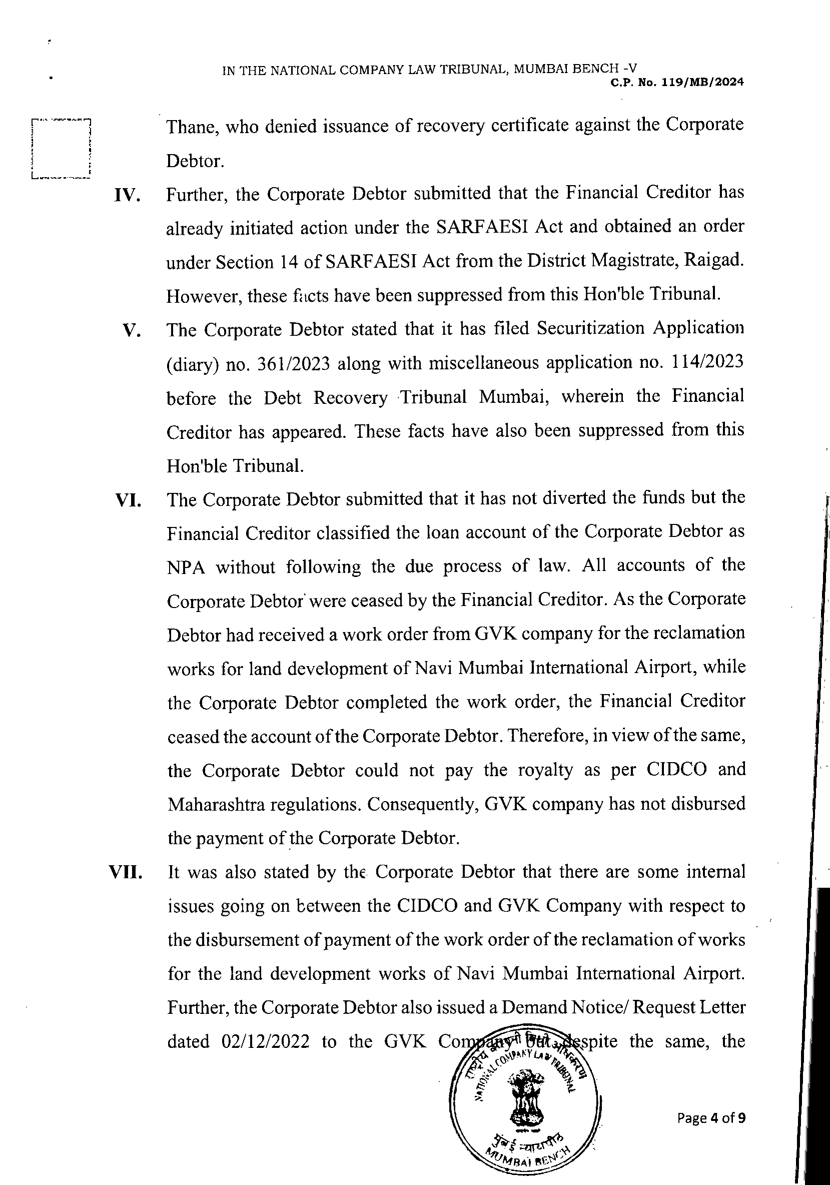 Exhibit reproduced from the original judgment