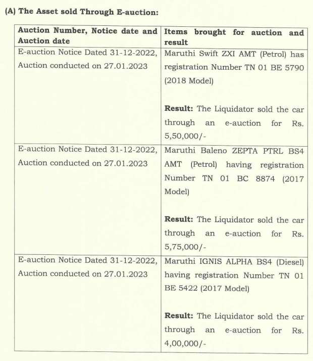 Exhibit reproduced from the original judgment