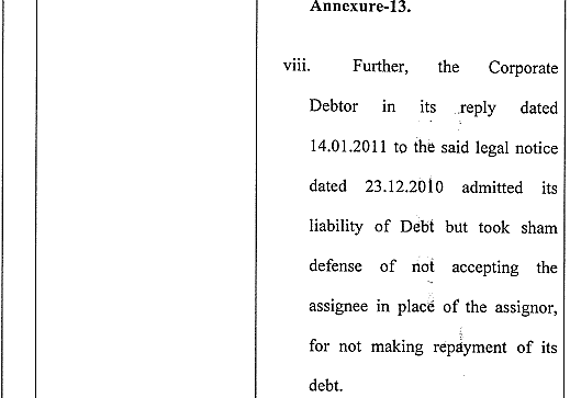Exhibit reproduced from the original judgment