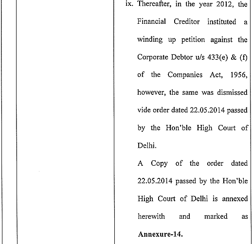 Exhibit reproduced from the original judgment