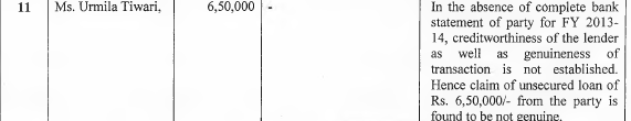 Exhibit reproduced from the original judgment