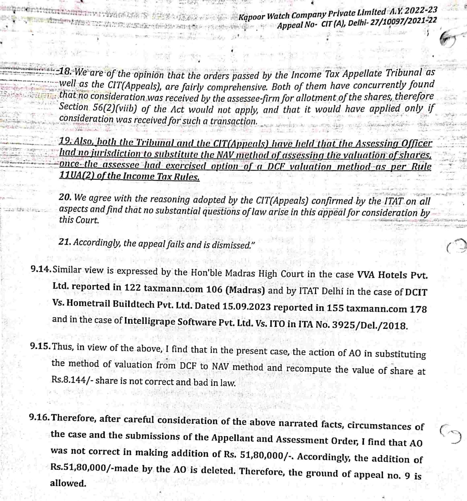 Exhibit reproduced from the original judgment