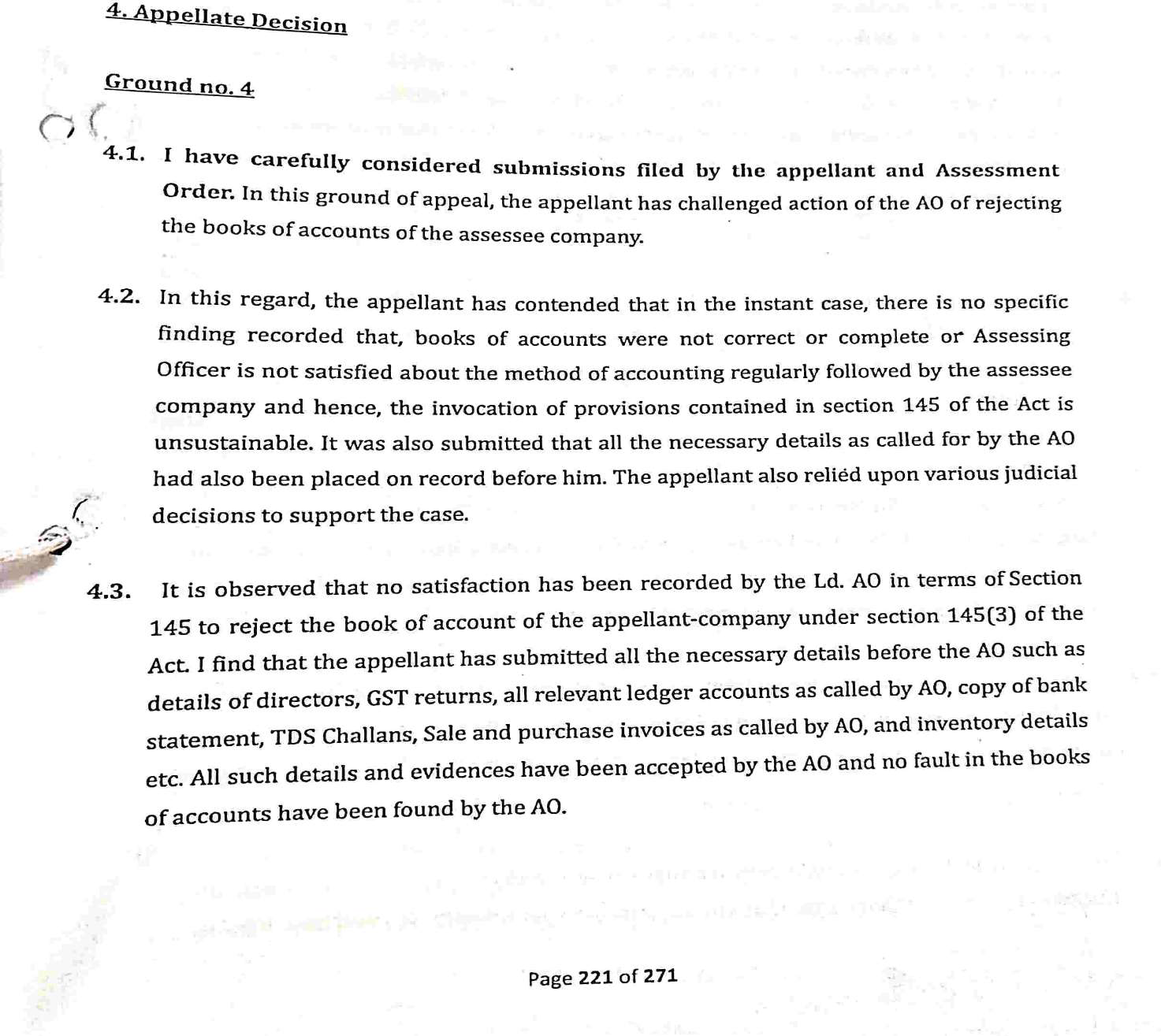 Exhibit reproduced from the original judgment