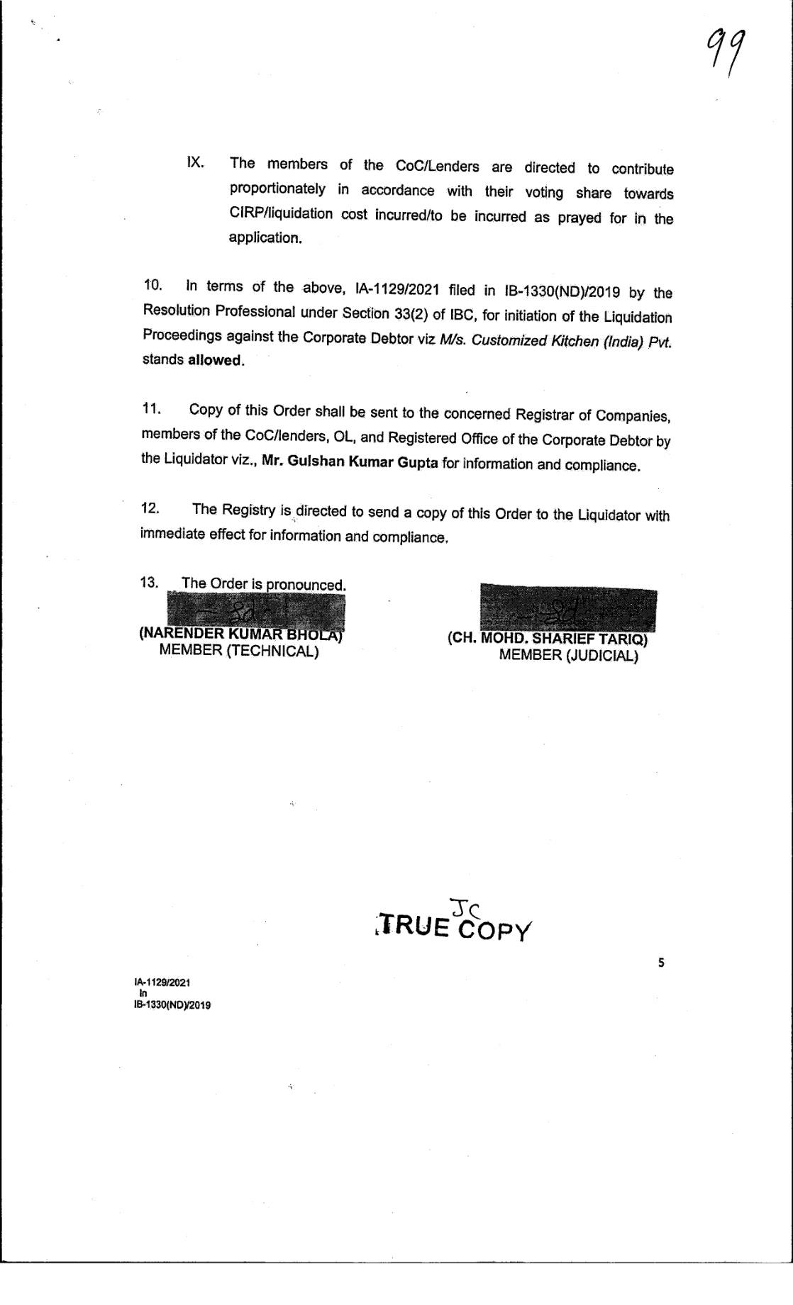 Exhibit reproduced from the original judgment