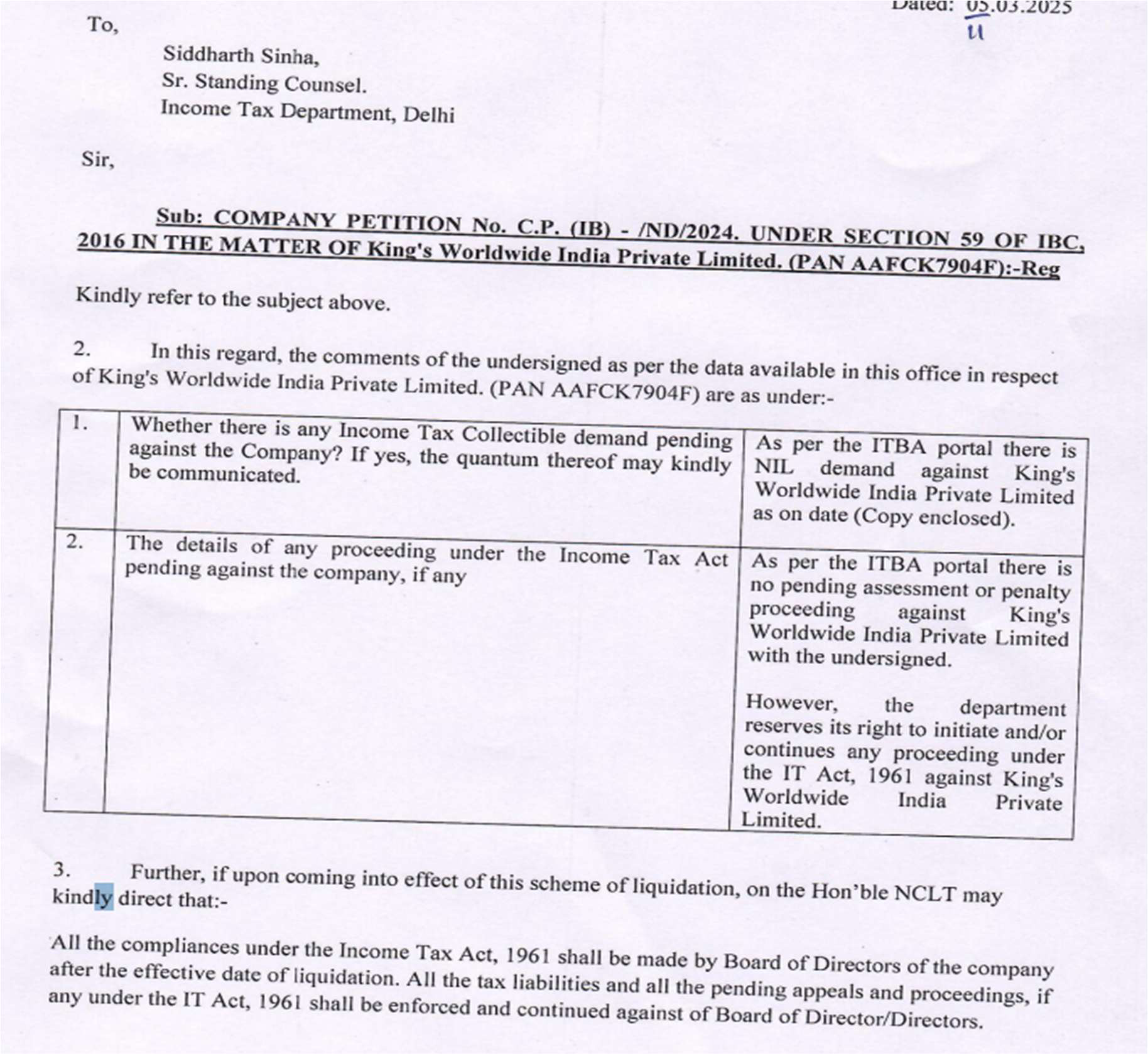 Exhibit reproduced from the original judgment