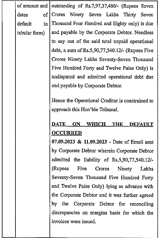 Exhibit reproduced from the original judgment