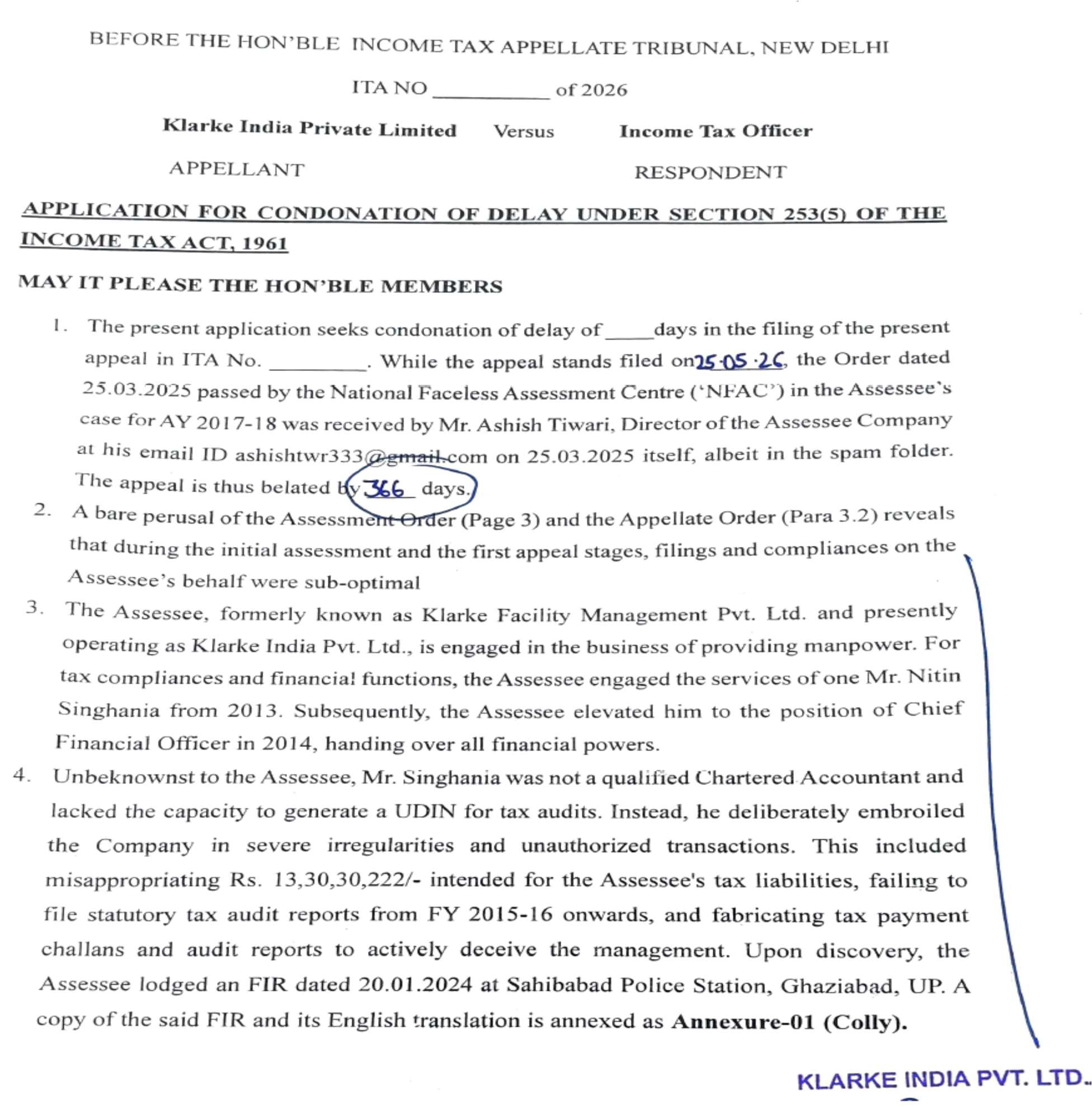 Exhibit reproduced from the original judgment