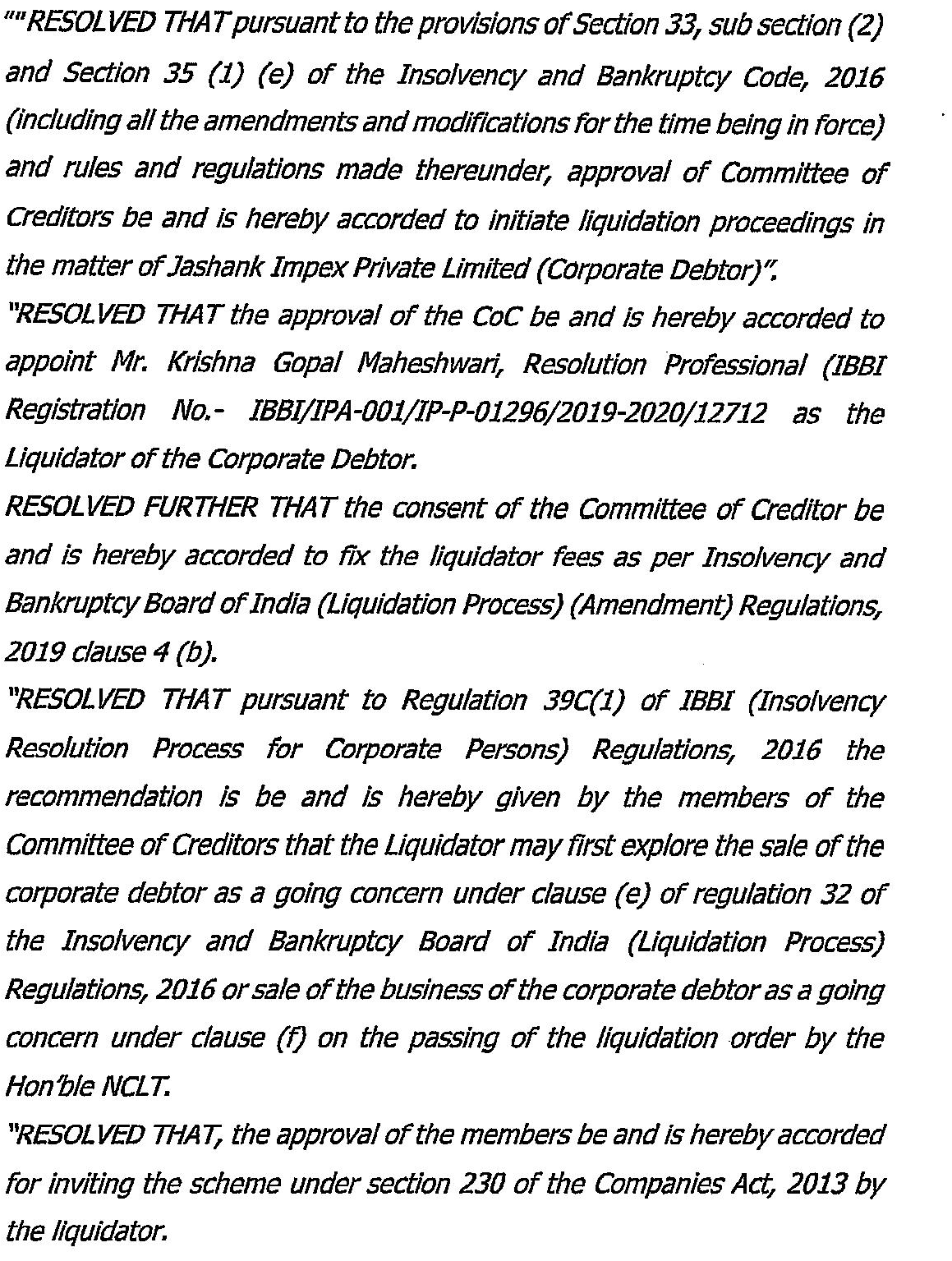 Exhibit reproduced from the original judgment