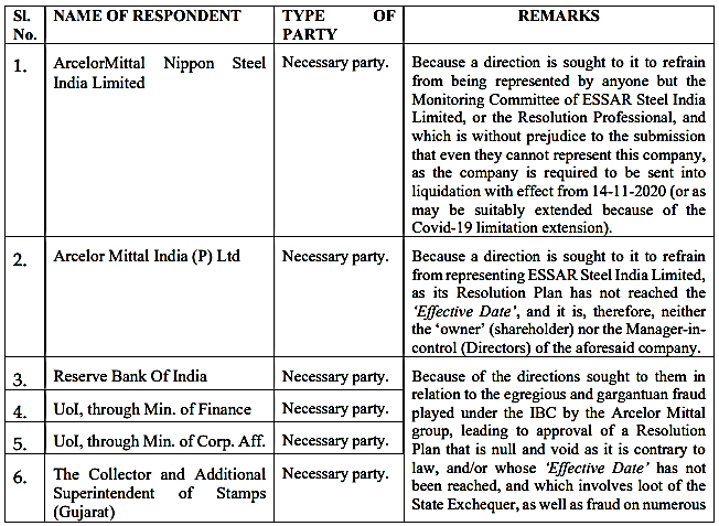 Exhibit reproduced from the original judgment