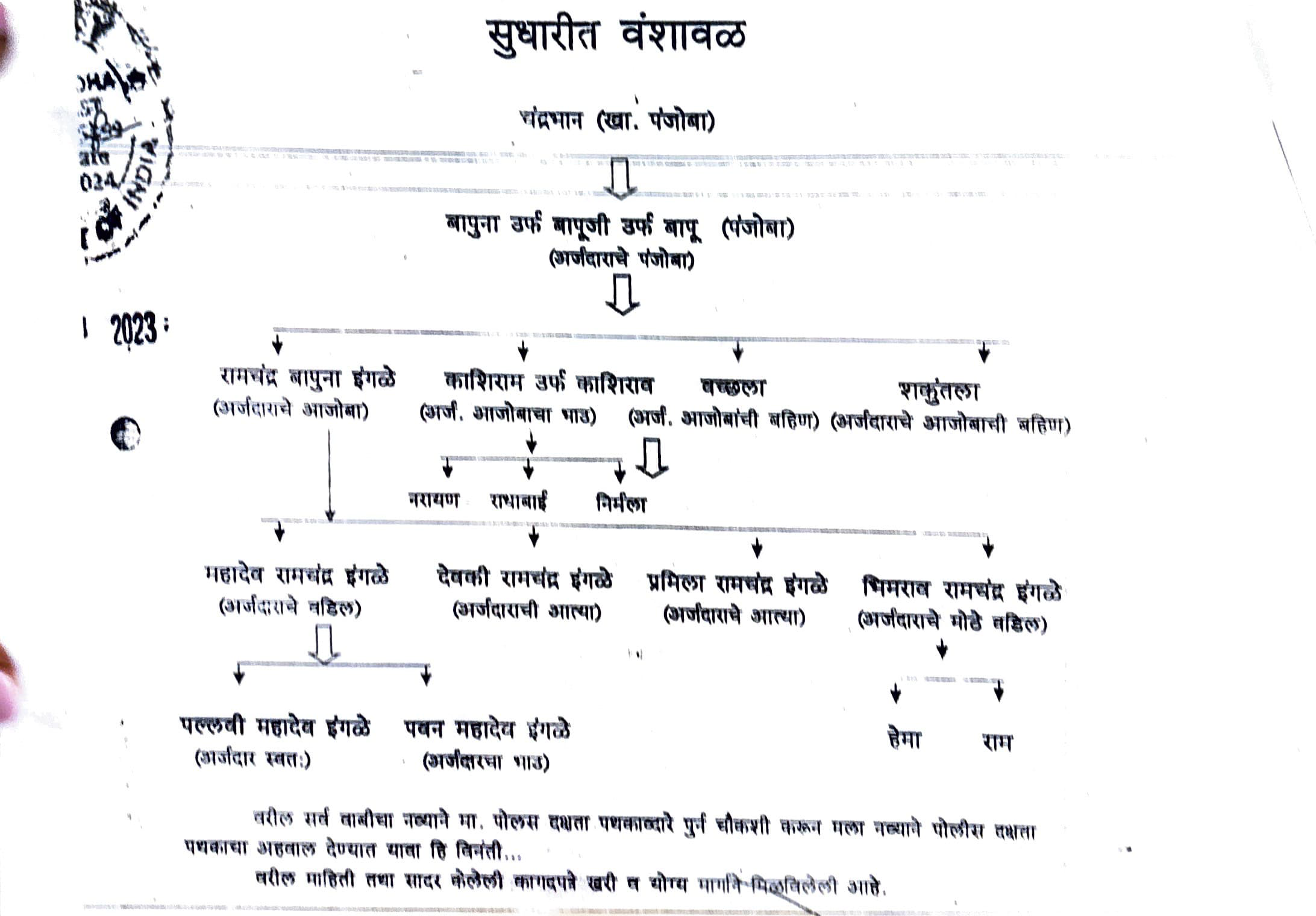 Exhibit reproduced from the original judgment