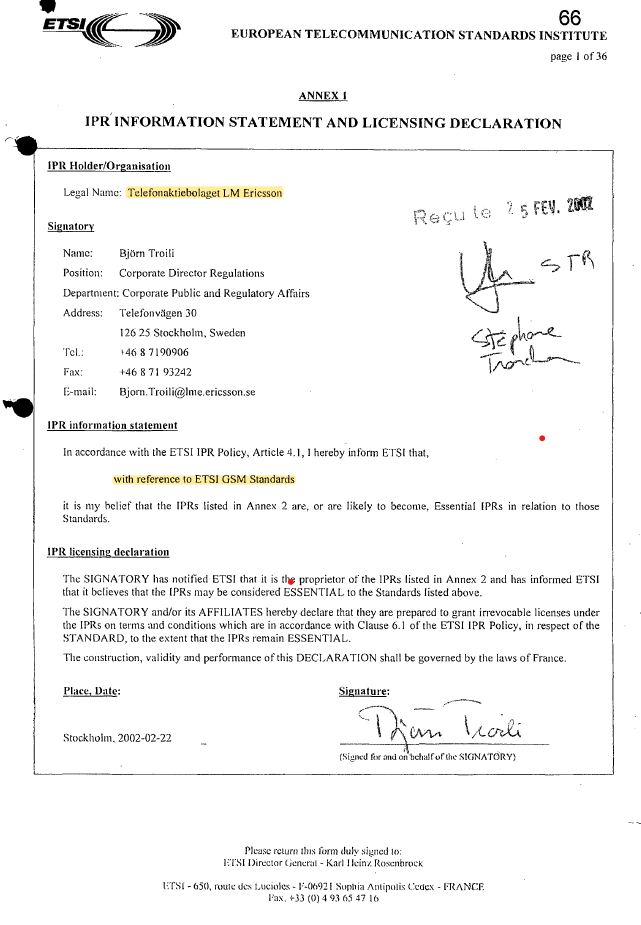 Exhibit reproduced from the original judgment