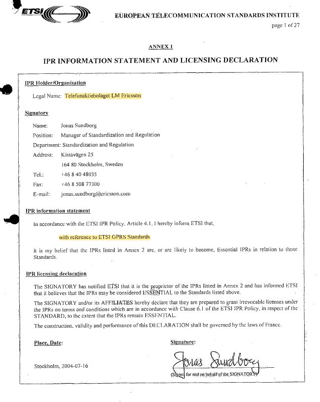 Exhibit reproduced from the original judgment