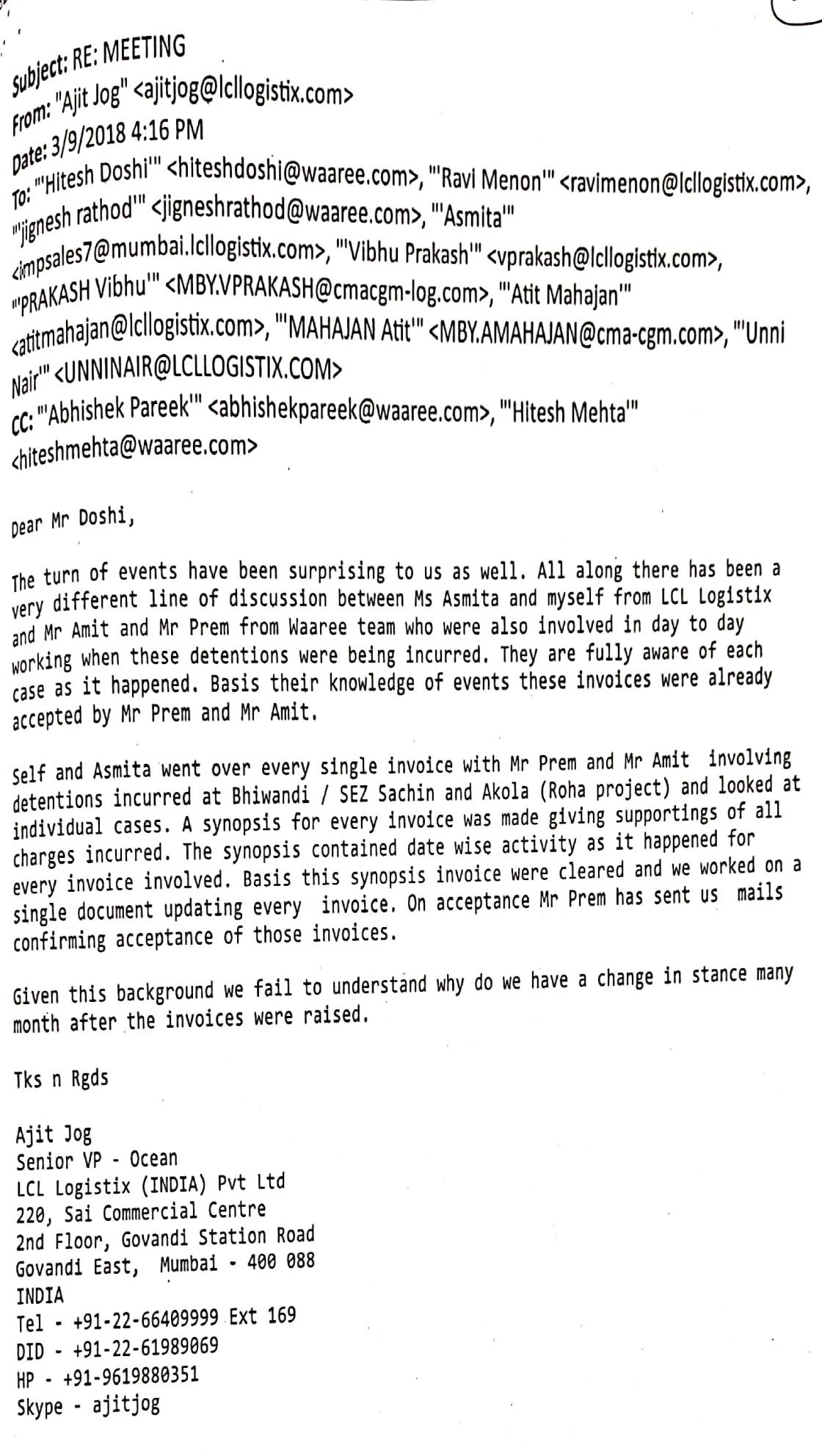 Exhibit reproduced from the original judgment