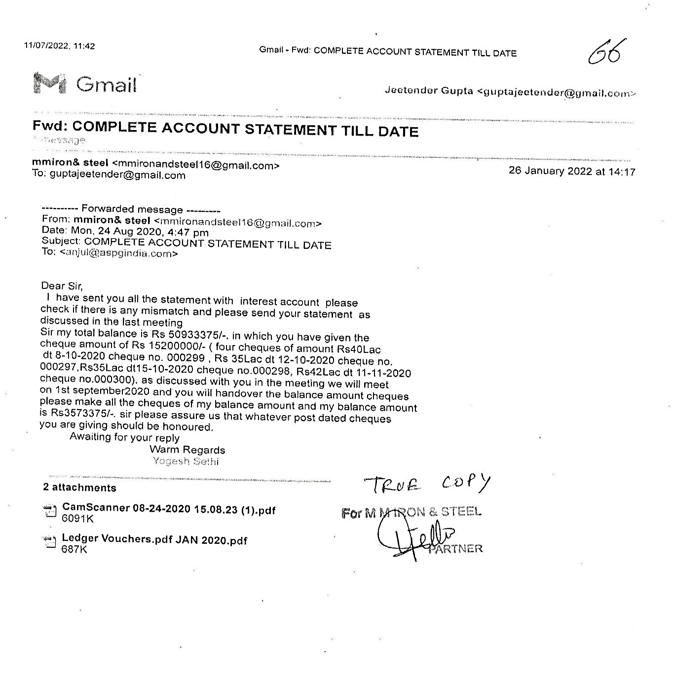 Exhibit reproduced from the original judgment