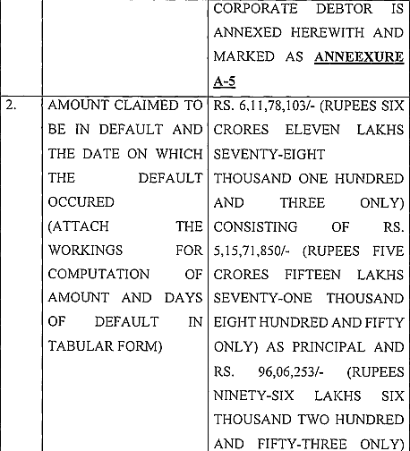 Exhibit reproduced from the original judgment