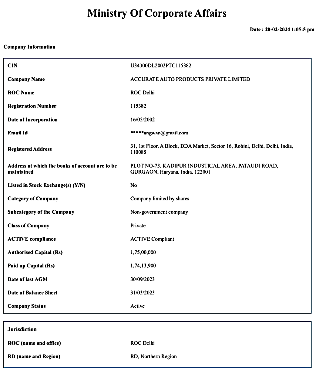 Exhibit reproduced from the original judgment