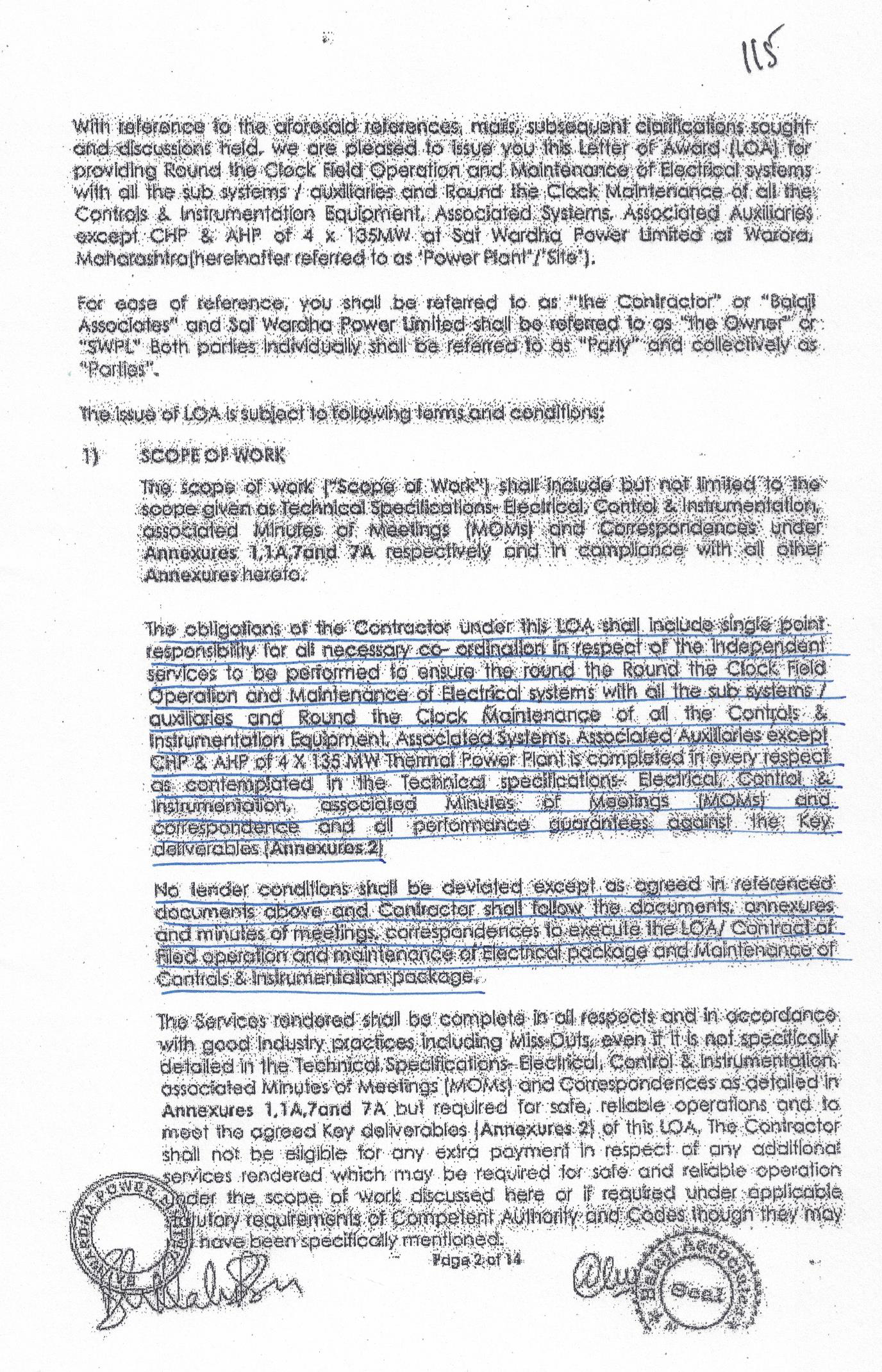 Exhibit reproduced from the original judgment