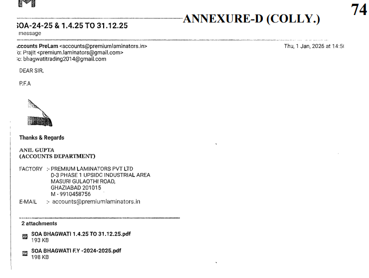 Exhibit reproduced from the original judgment