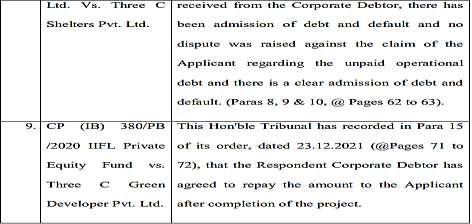 Exhibit reproduced from the original judgment