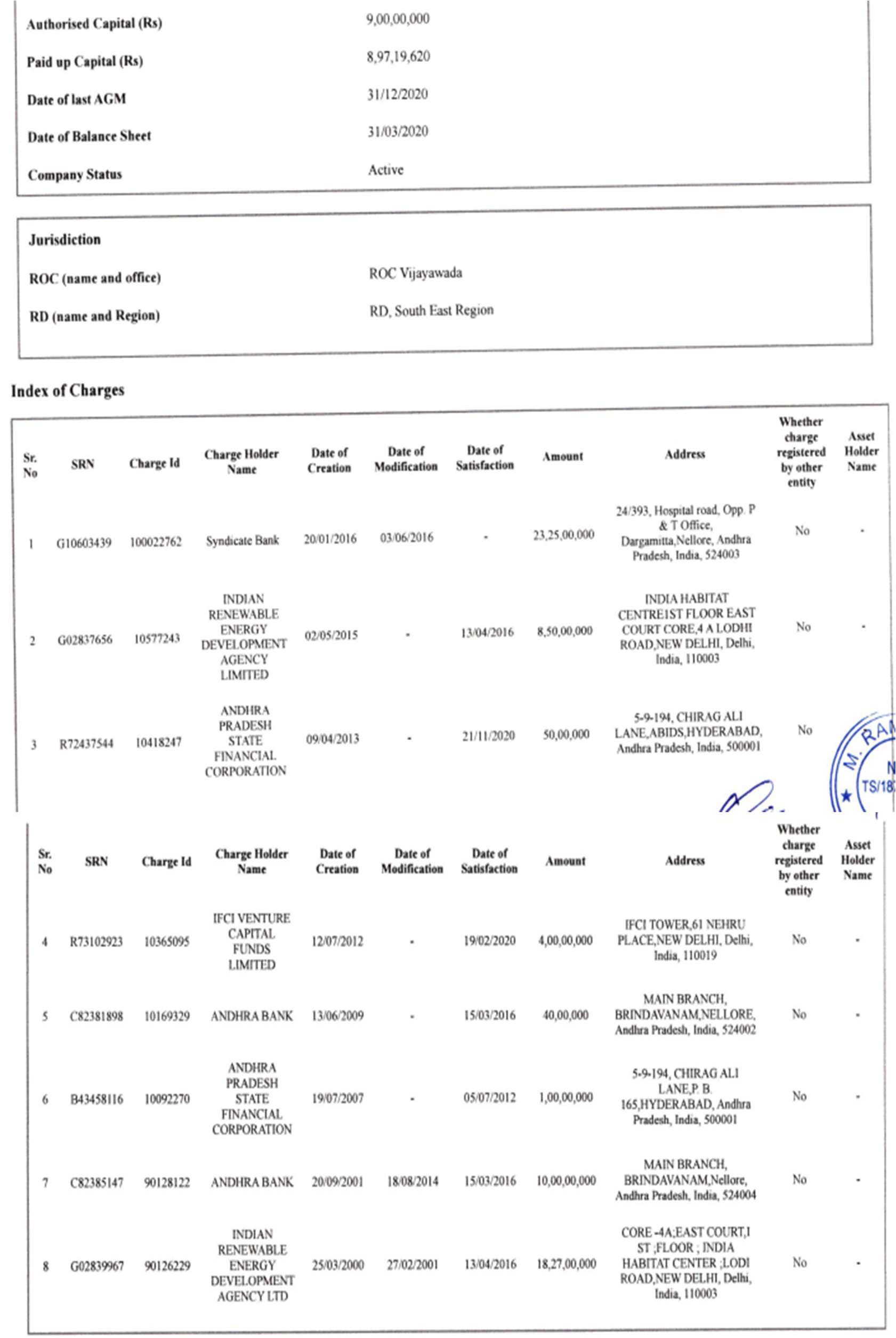 Exhibit reproduced from the original judgment