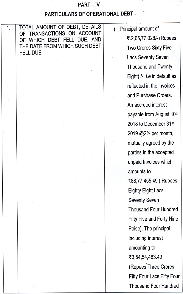 Exhibit reproduced from the original judgment
