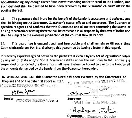 Exhibit reproduced from the original judgment
