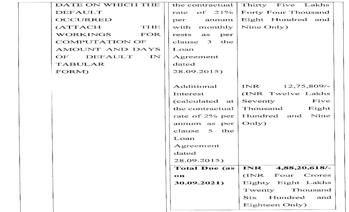 Exhibit reproduced from the original judgment
