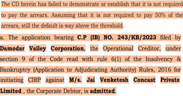 Exhibit reproduced from the original judgment