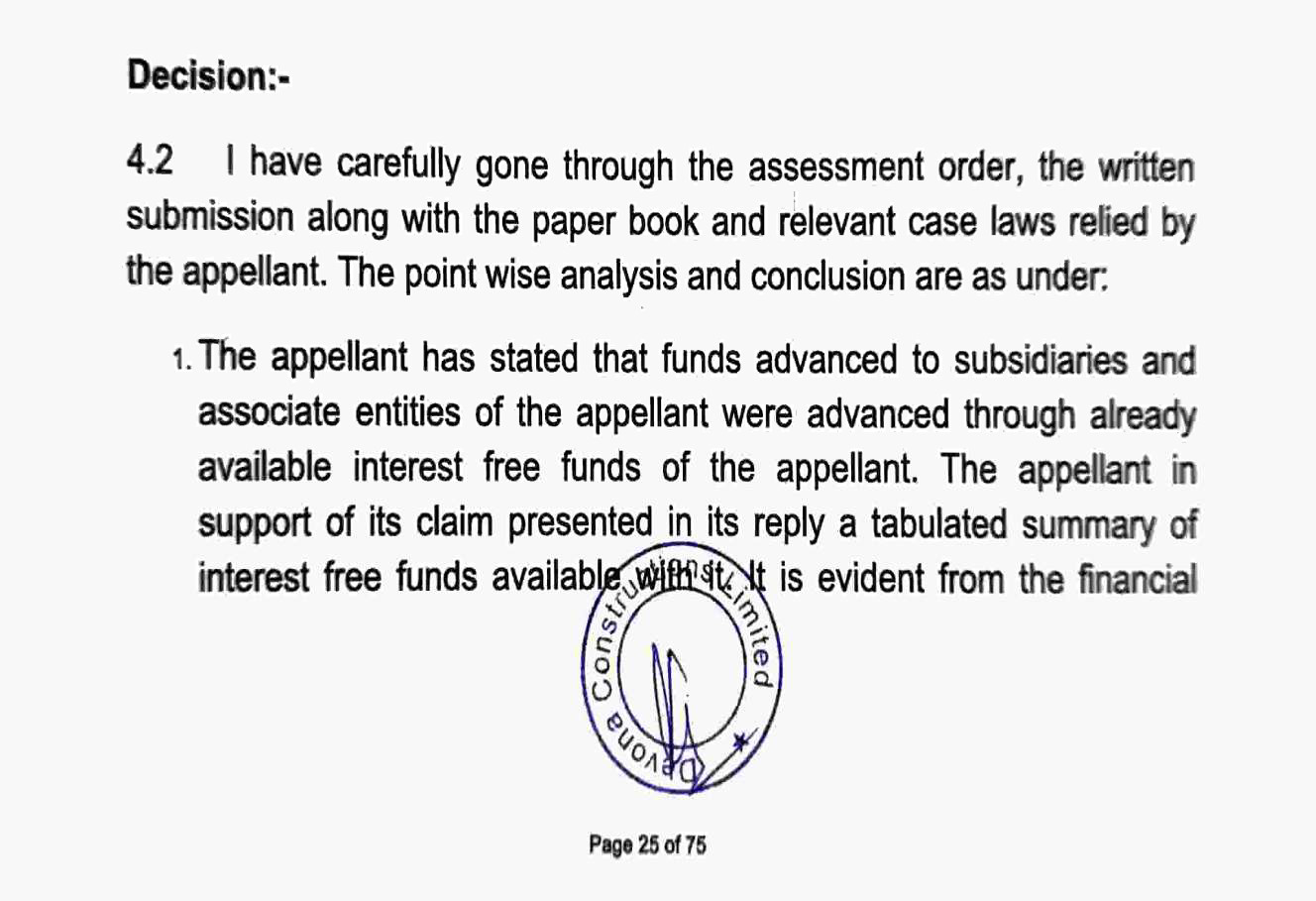 Exhibit reproduced from the original judgment