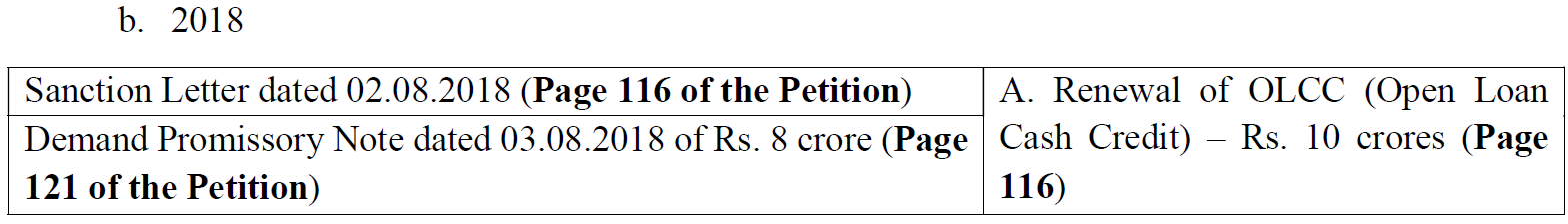 Exhibit reproduced from the original judgment