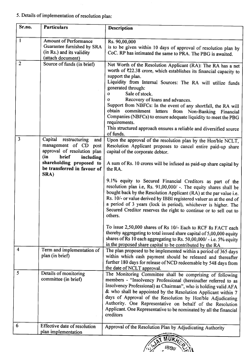 Exhibit reproduced from the original judgment