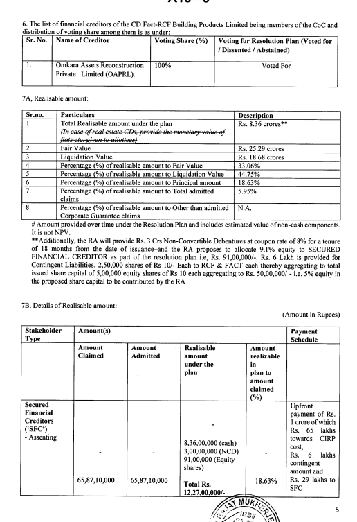 Exhibit reproduced from the original judgment