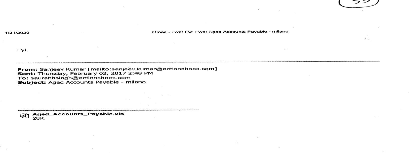 Exhibit reproduced from the original judgment