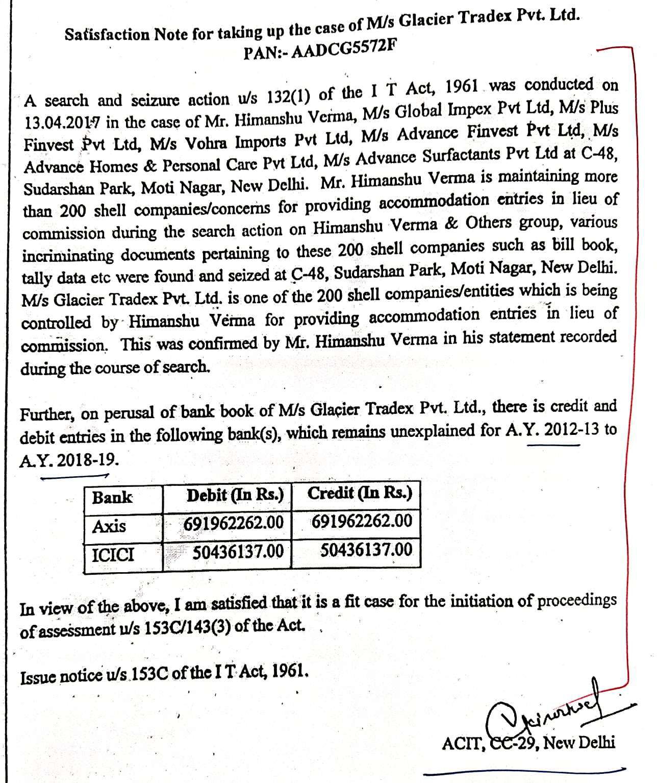 Exhibit reproduced from the original judgment