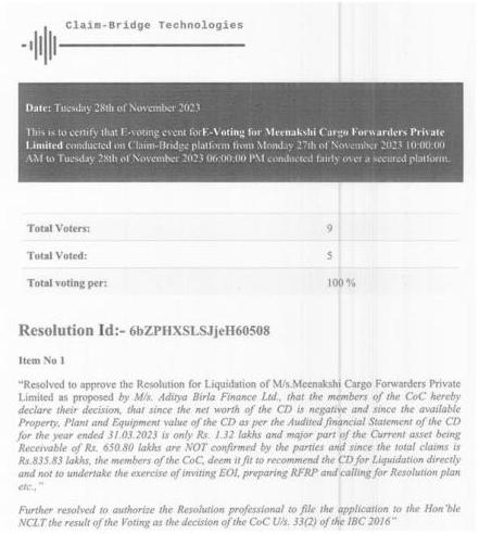 Exhibit reproduced from the original judgment
