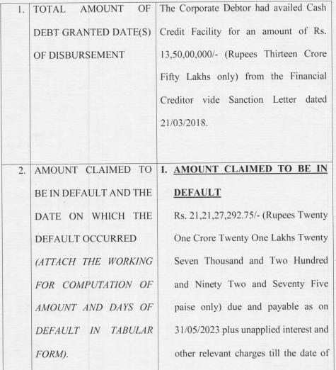 Exhibit reproduced from the original judgment