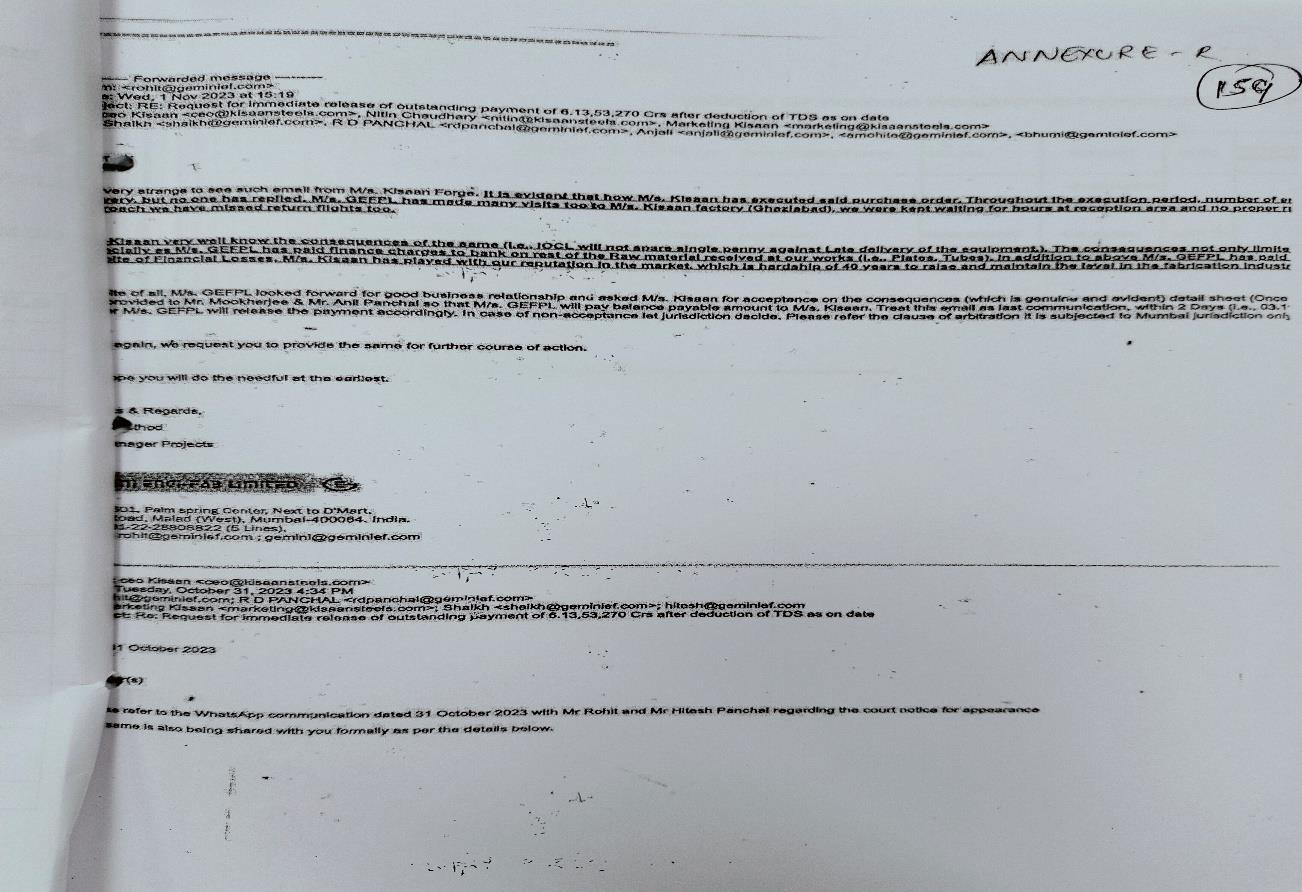 Exhibit reproduced from the original judgment