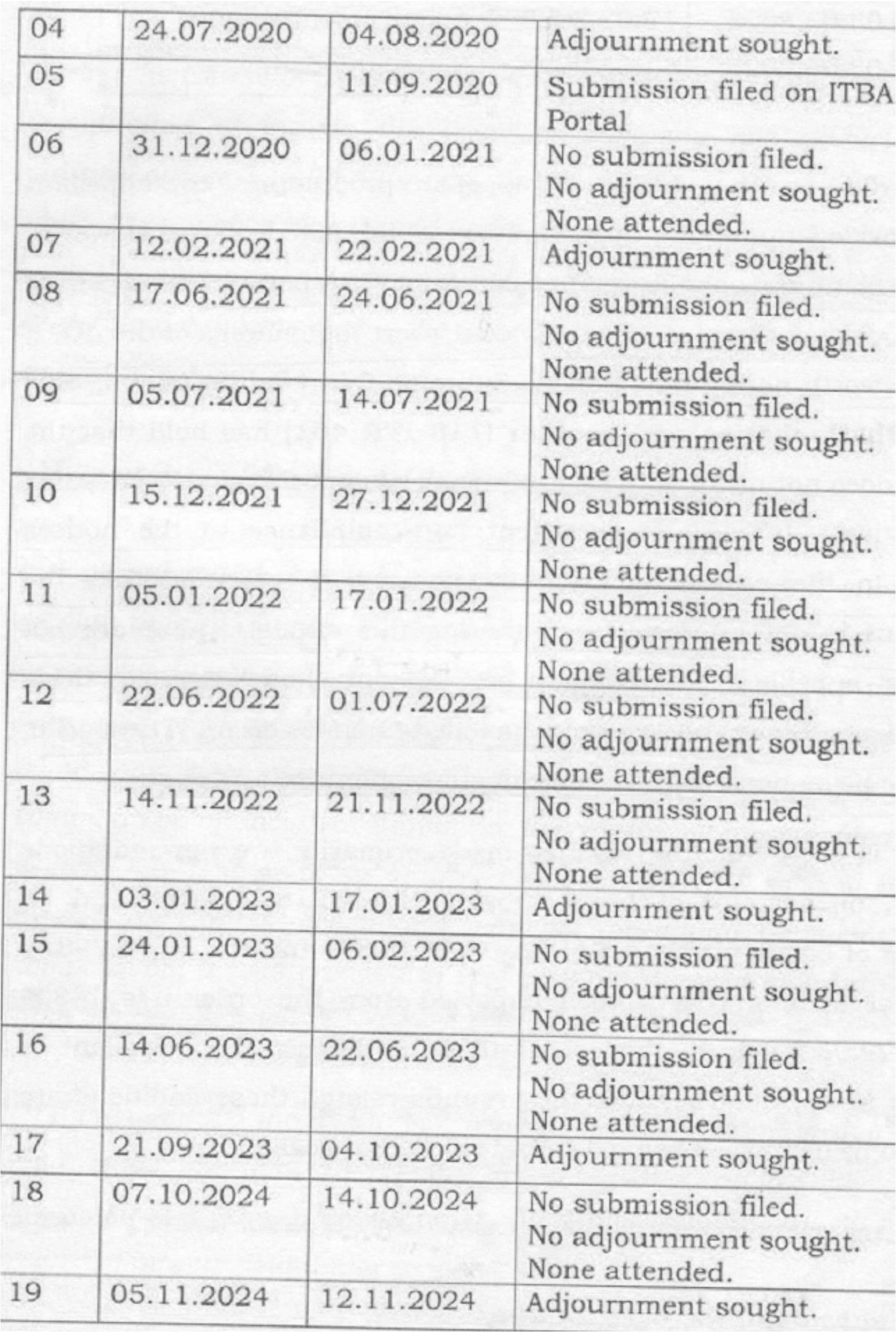 Exhibit reproduced from the original judgment