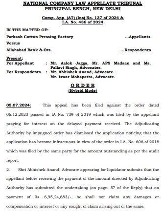 Exhibit reproduced from the original judgment