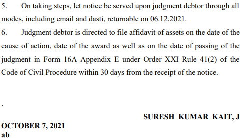 Exhibit reproduced from the original judgment