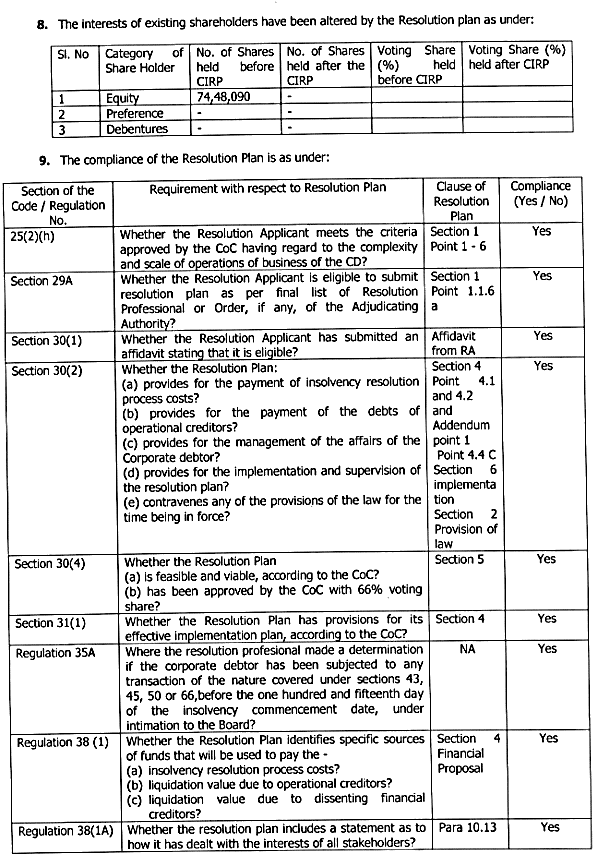 Exhibit reproduced from the original judgment