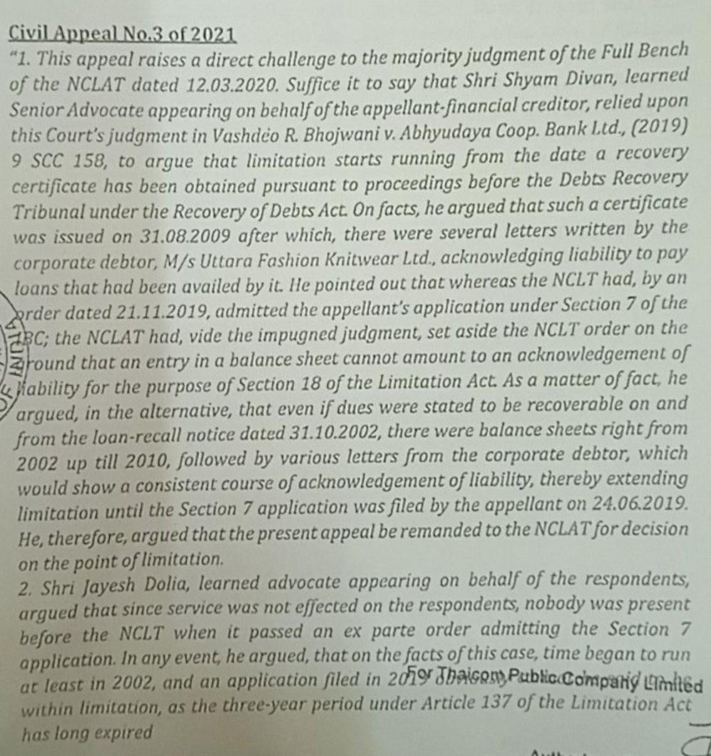 Exhibit reproduced from the original judgment
